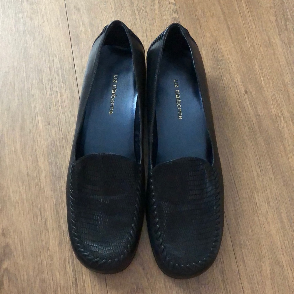 Black loafers